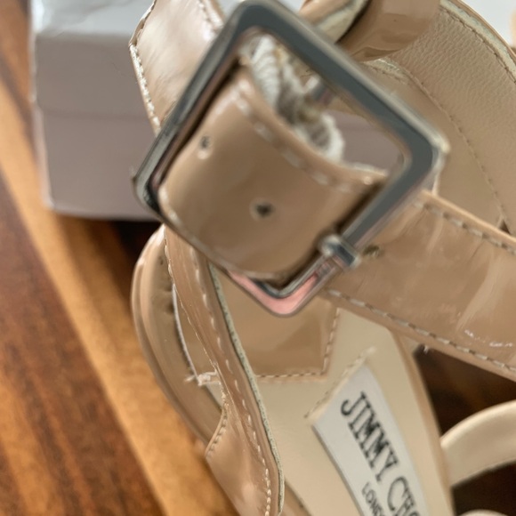 Jimmy Choo Nude Strappy Heels - Picture 4 of 10